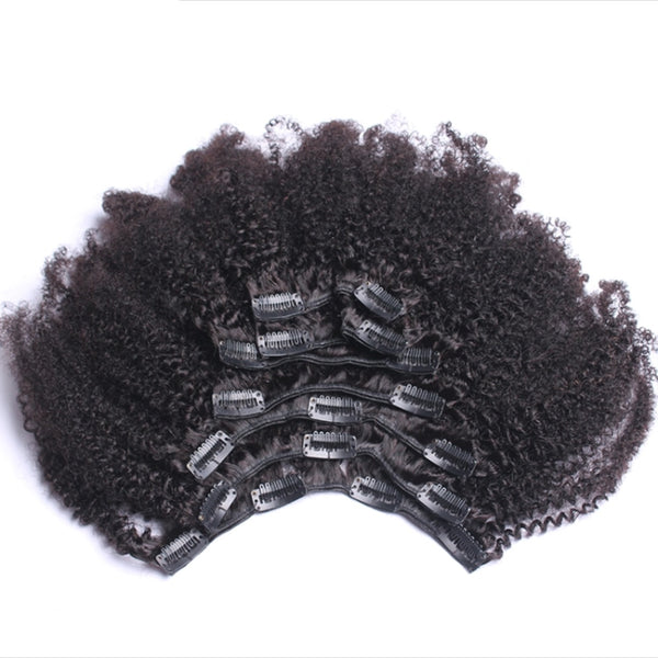 Afro Kinky Curly Clip Ins - Kris Koffee Beauty